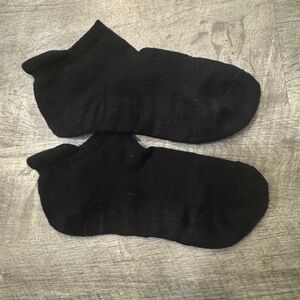 Well worn womens Black Ankle Socks